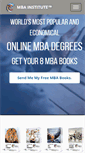Mobile Screenshot of mba-institute.org